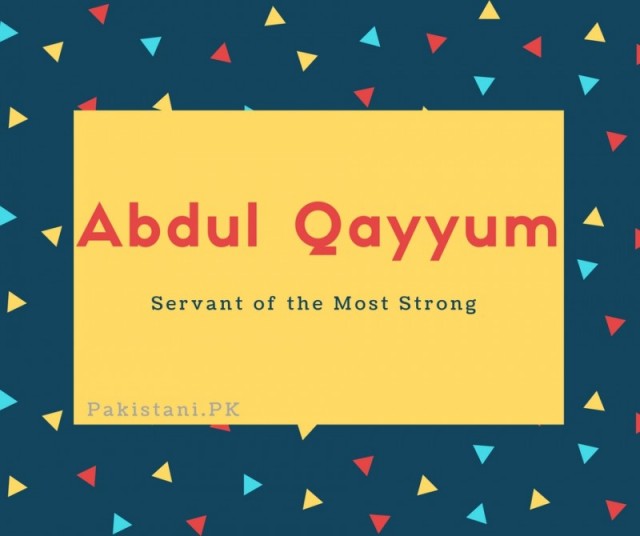 Abdul Qayyum