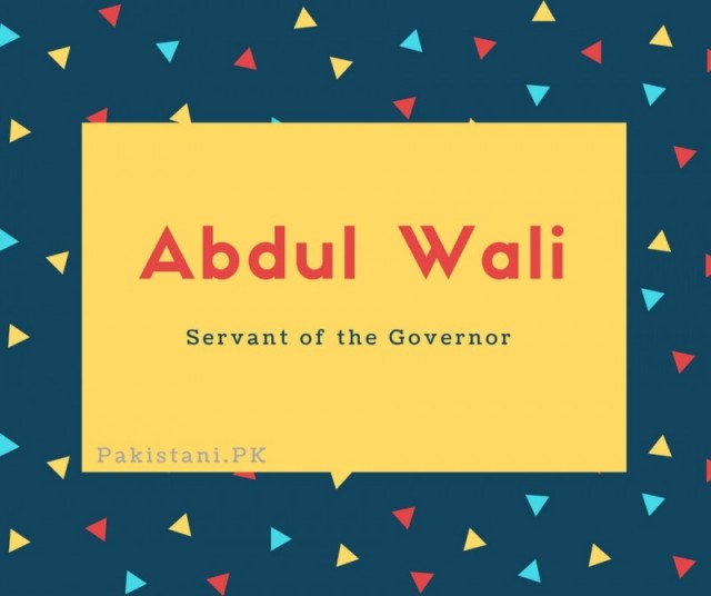 Abdul Wali