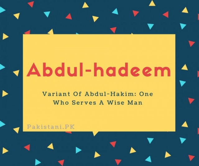 Abdul-hadeem