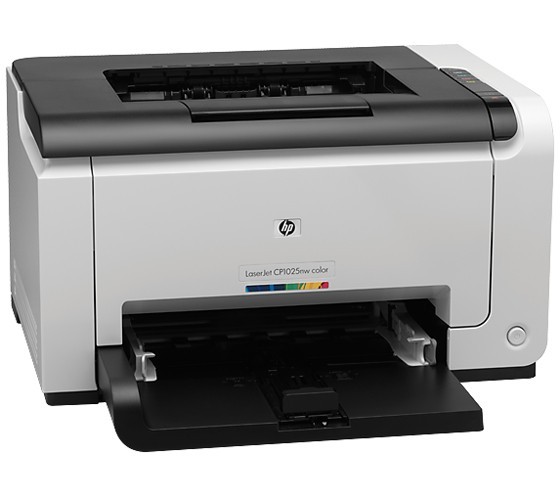HP - LaserJet CP1025 Single Function Laser Printer (White)