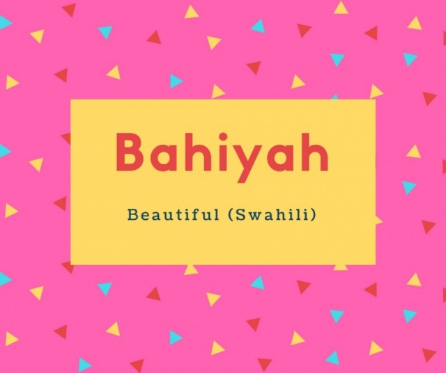 Bahiyah