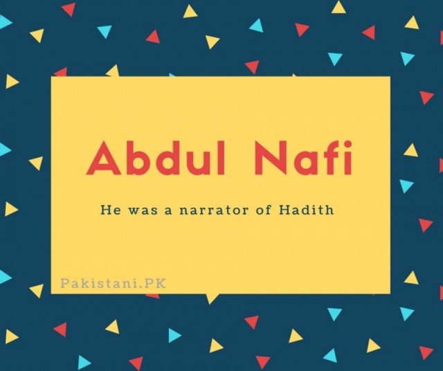 Abdul Nafi