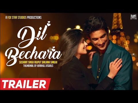 Dil bechara trailer Sushant Singh Rajput dil bechara official trailer 2019 Dil Bechara movie trailer