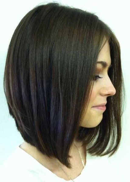 25 Simple Long Bob Hairstyles Which You Can Do Yourself-Stunning Inverted long Bob