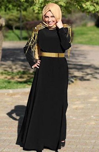 20 Hijab Styles You Should Try In 2016-Wear a Black Hijab