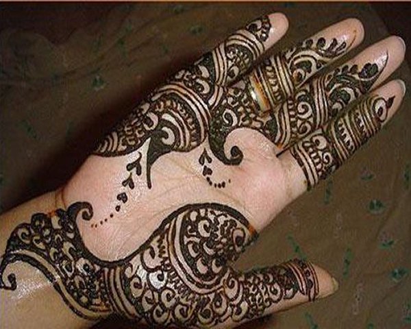 20 Simple Mehndi Designs For Hands-Arabic Mehndi Bridal Design