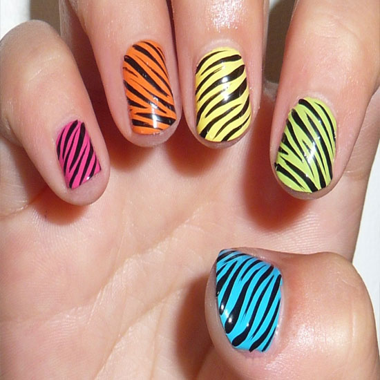 Top 12 Simple Nail Designs For Short Nails - Colorful Nail Art Design